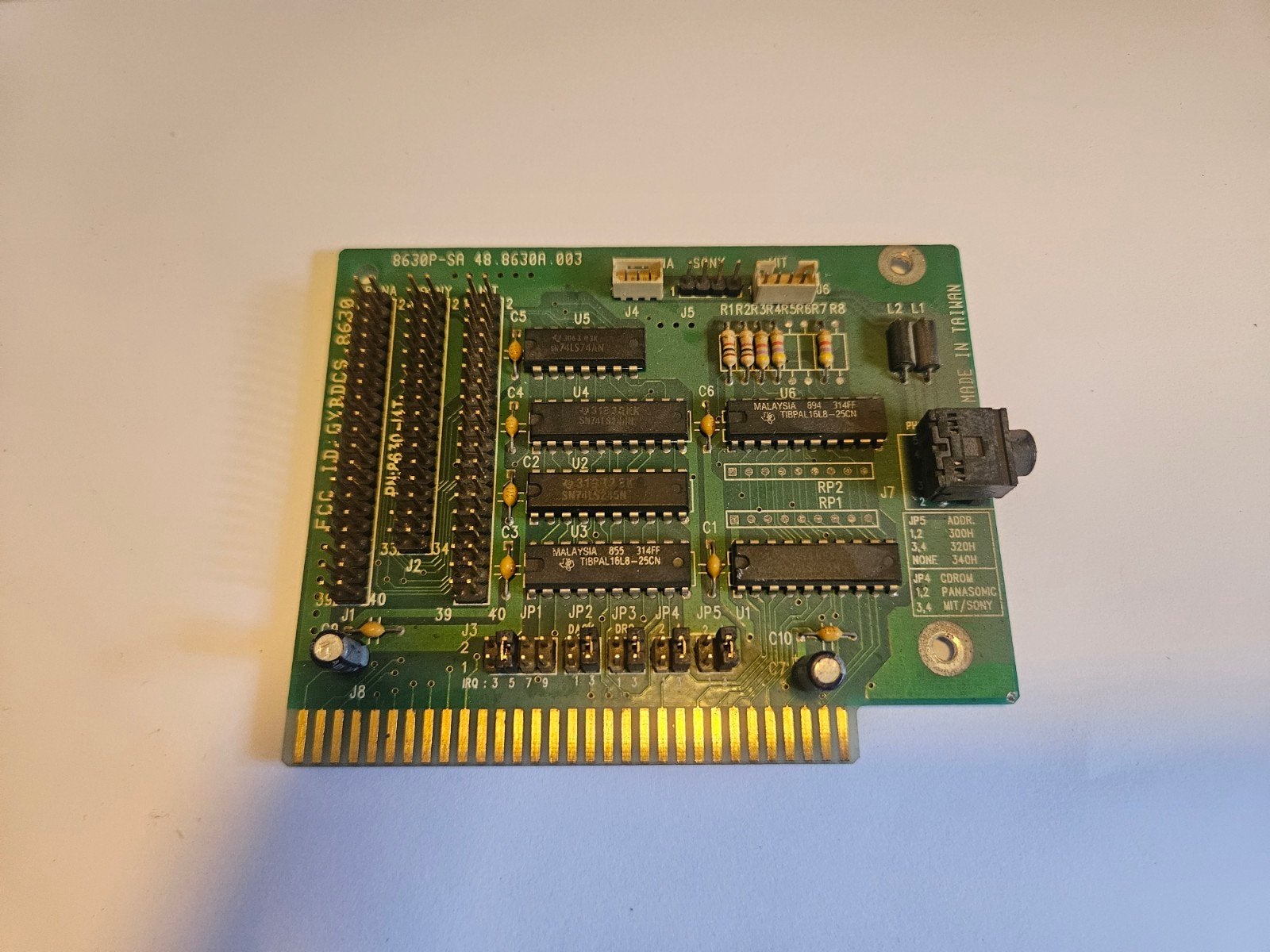 Vintage 8-bit ISA CD-ROM Controller – Panasonic / Sony / Mit, Ophalen of Verzenden