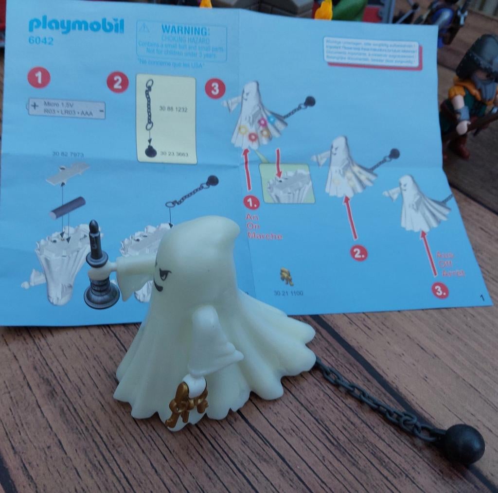 Playmobil 6042 lichtgevende geest / spook, Ophalen of Verzenden, Zo goed als nieuw