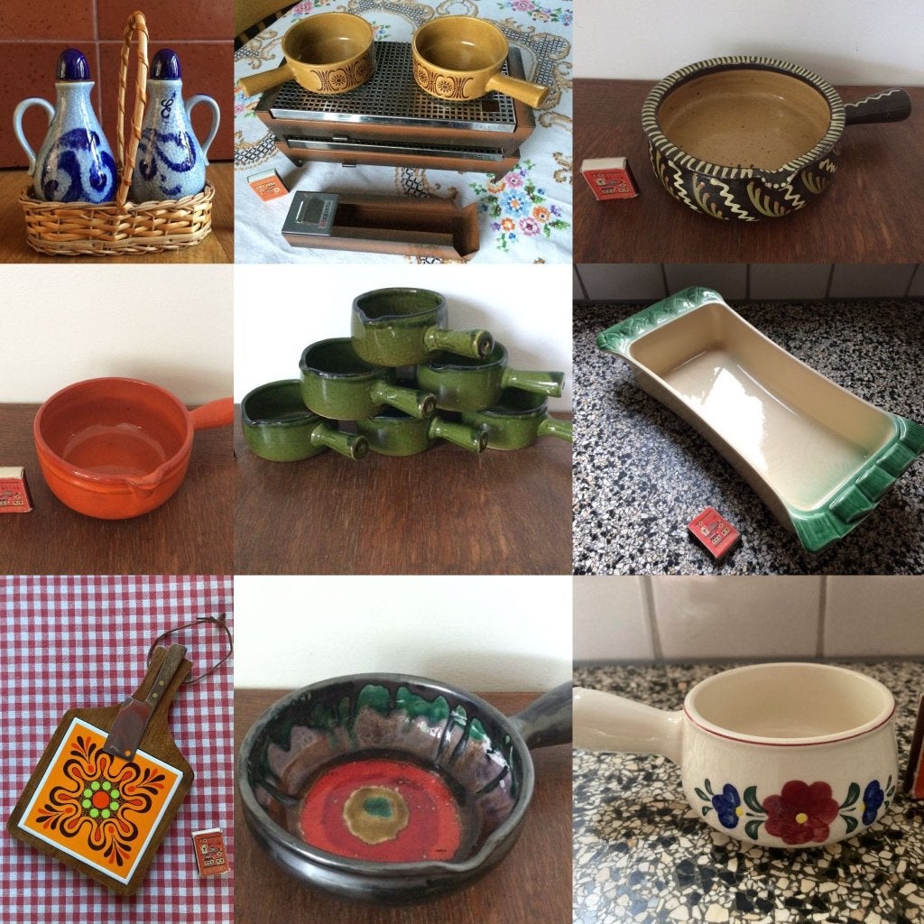 Steelschalen jaren 70 vintage casserole steelkommetje kommen, Keramiek, Ophalen of Verzenden, Zo goed als nieuw, Kom(men)