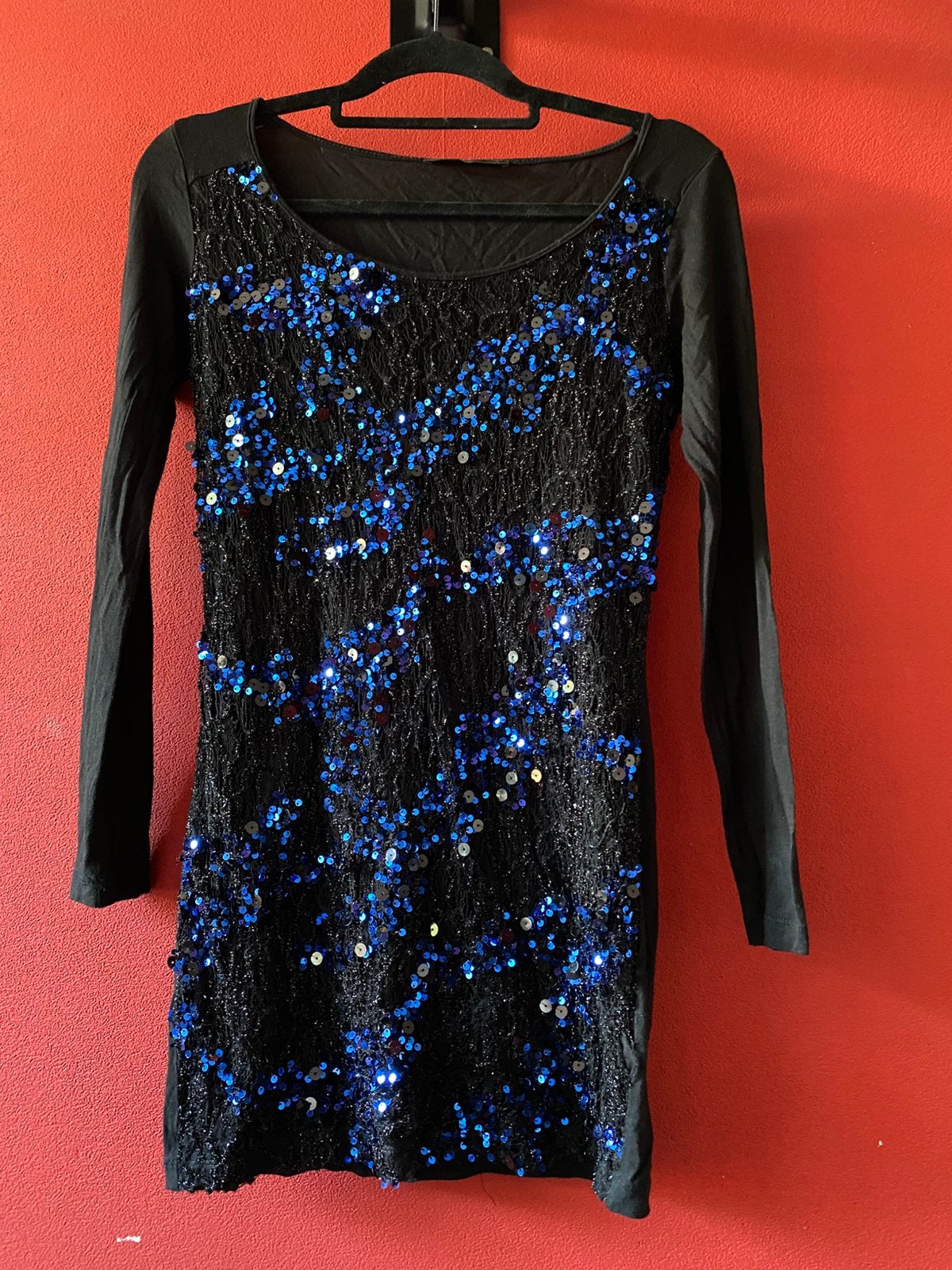 Kanten jurkje met pailletjes van Supertrash maat M., Kleding | Dames, Maat 38/40 (M), Zwart, Ophalen of Verzenden, Zo goed als nieuw