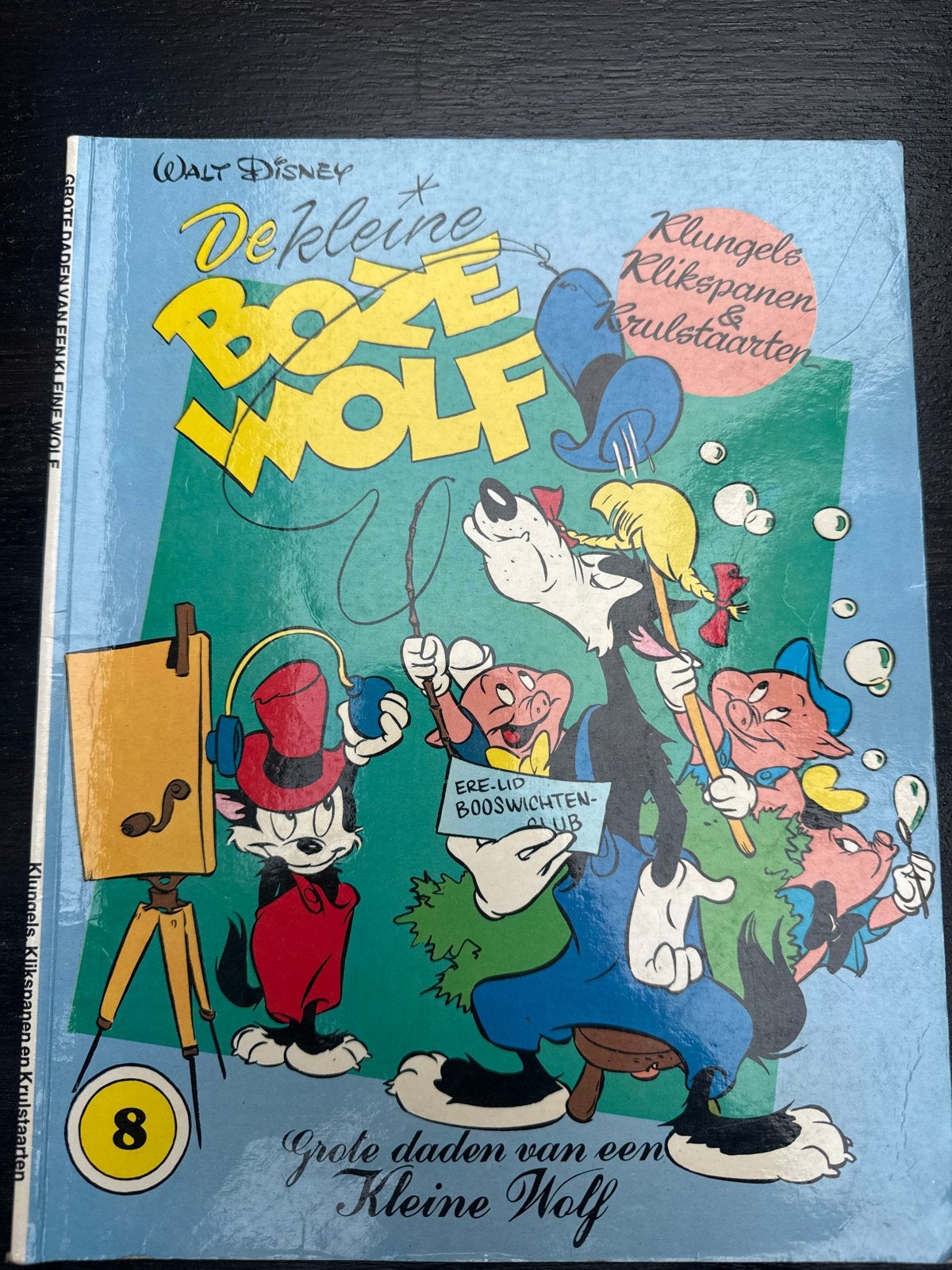 De Kleine Boze Wolf - Klungels, Klikspanen & Kruimeltaarten, Eén stripboek, Ophalen, Gelezen