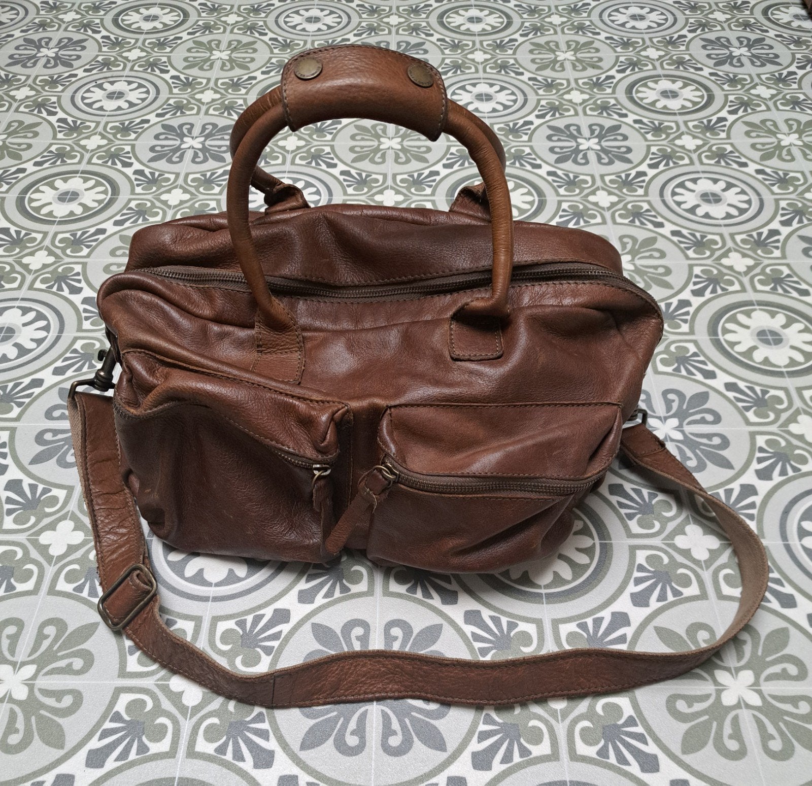 Mooie Cowboys bag, Bruin, Cowboysbag, Ophalen of Verzenden, Zo goed als nieuw