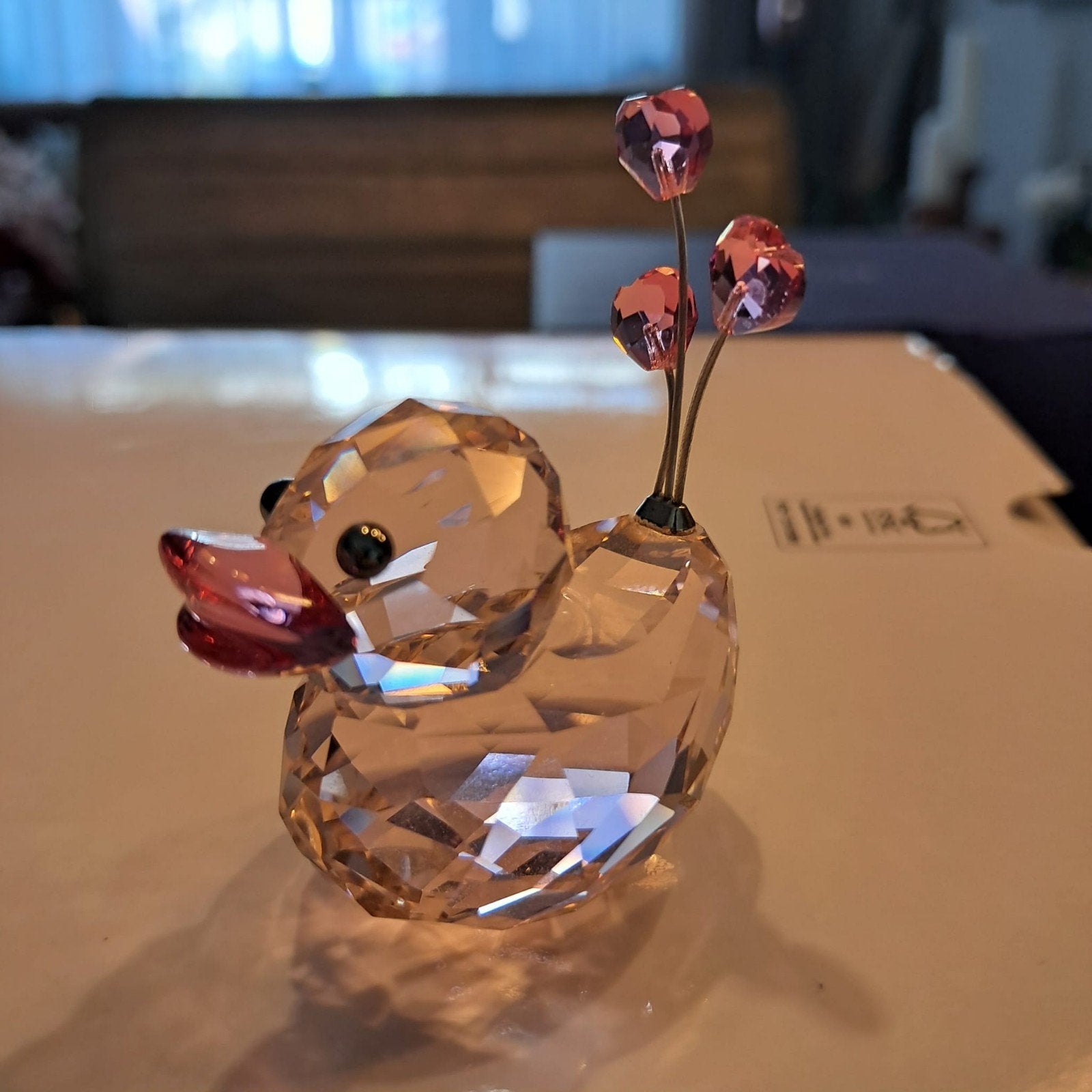 Swarovski Duck Sweetheart Kristalbeeldje (zonder doos), Verzamelen, Ophalen of Verzenden, Zo goed als nieuw