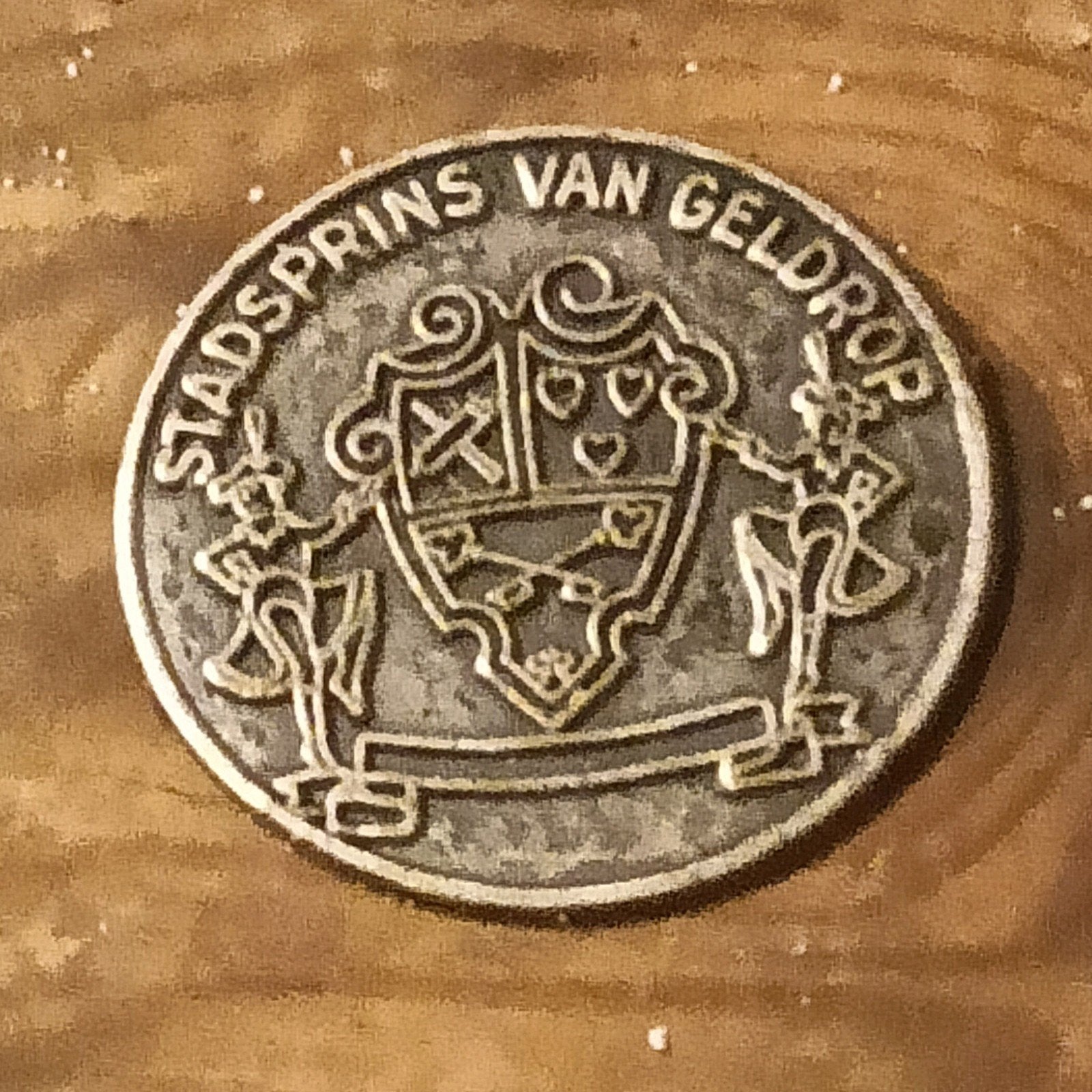 Stadsprins van Geldrop Penning - 20 mm Carnavalspenning, Postzegels en Munten, Ophalen of Verzenden, Overige materialen, Nederland