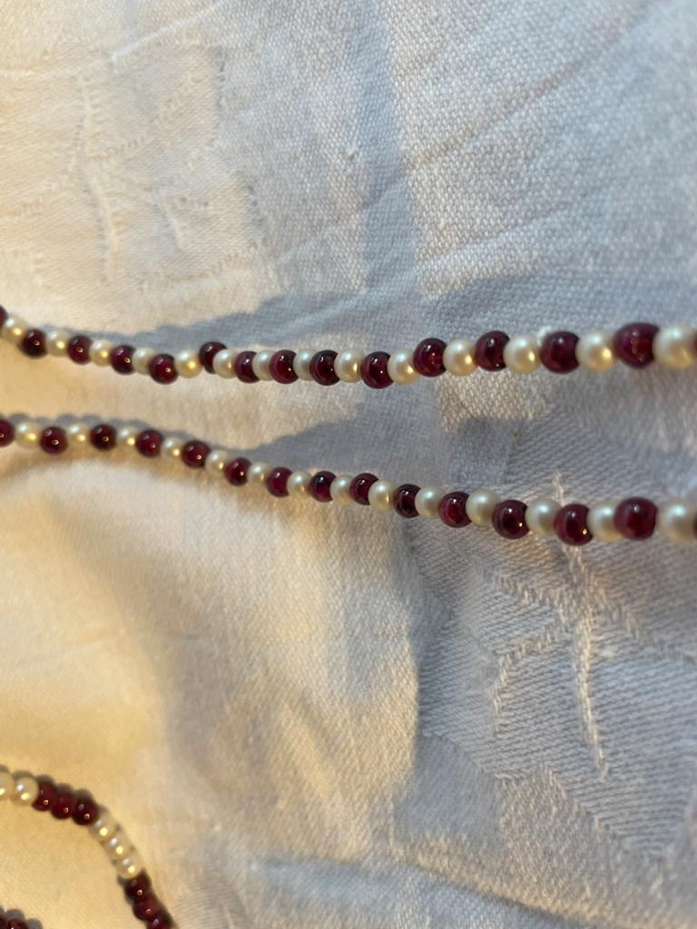 Collier granaat, Ophalen of Verzenden, Zo goed als nieuw