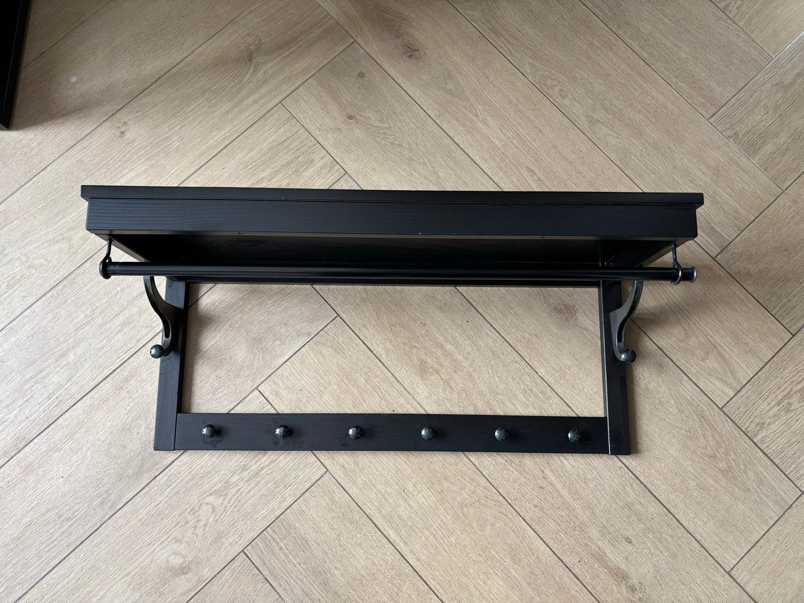 IKEA Hemnes kapstok zwart nette staat, Gebruikt, Minder dan 100 cm, Hout, Ophalen
