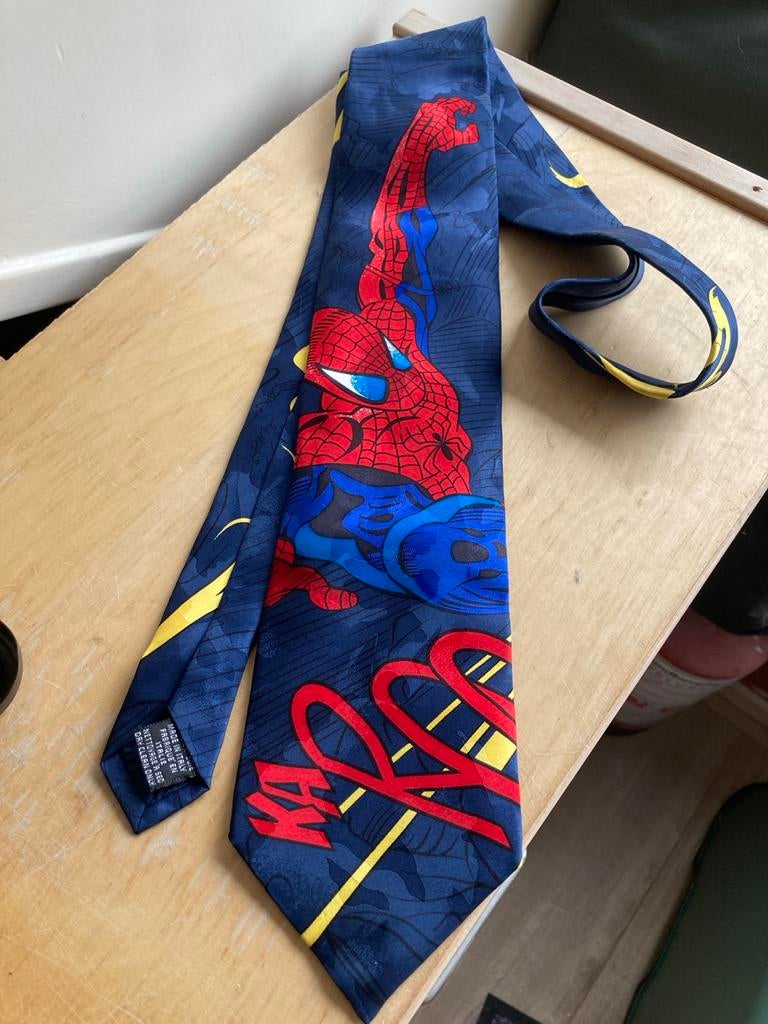 Marvel Spider-Man TieRack zijde stropdas + origineel kaartje, Kleding | Heren, Stropdassen, Ophalen of Verzenden, Nieuw, Blauw