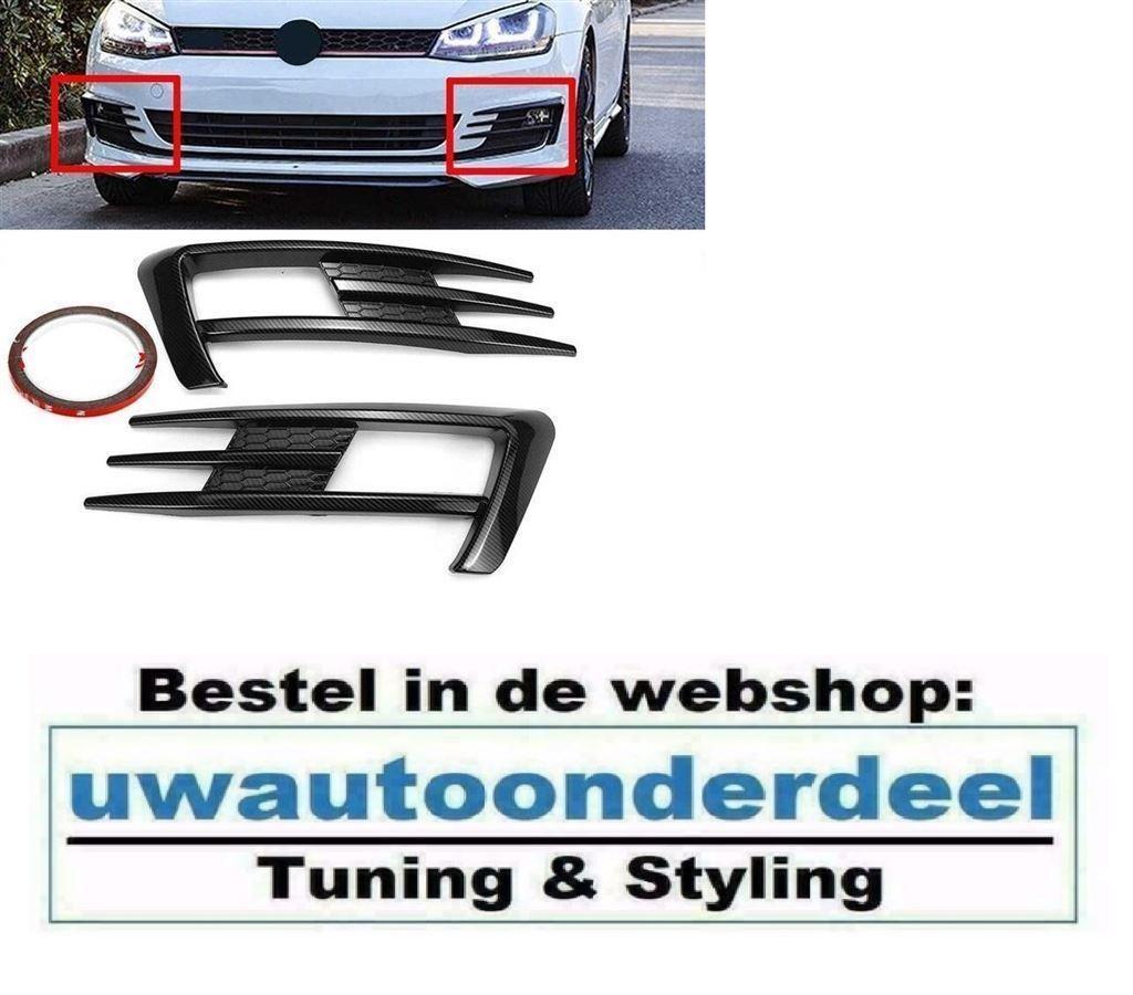 Carbon Look GTI GTD Look Trim Spoiler Voorbumper Voor Vw Gol