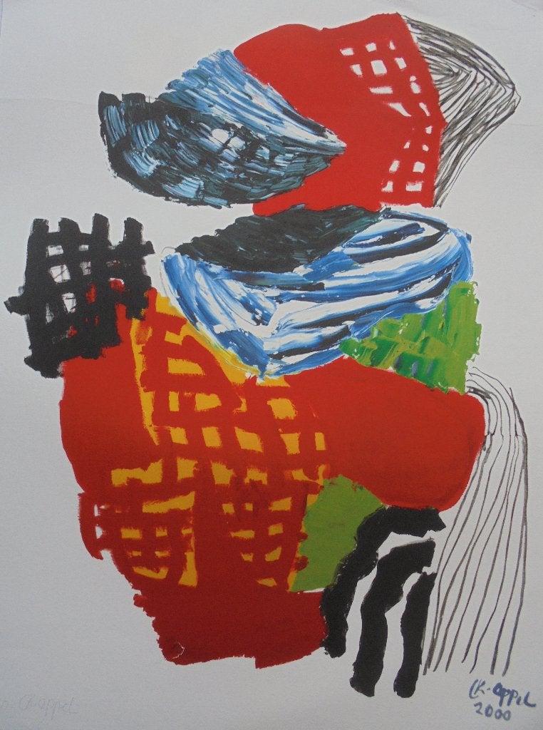 Karel Appel Zeefdruk.Uniek., Ophalen