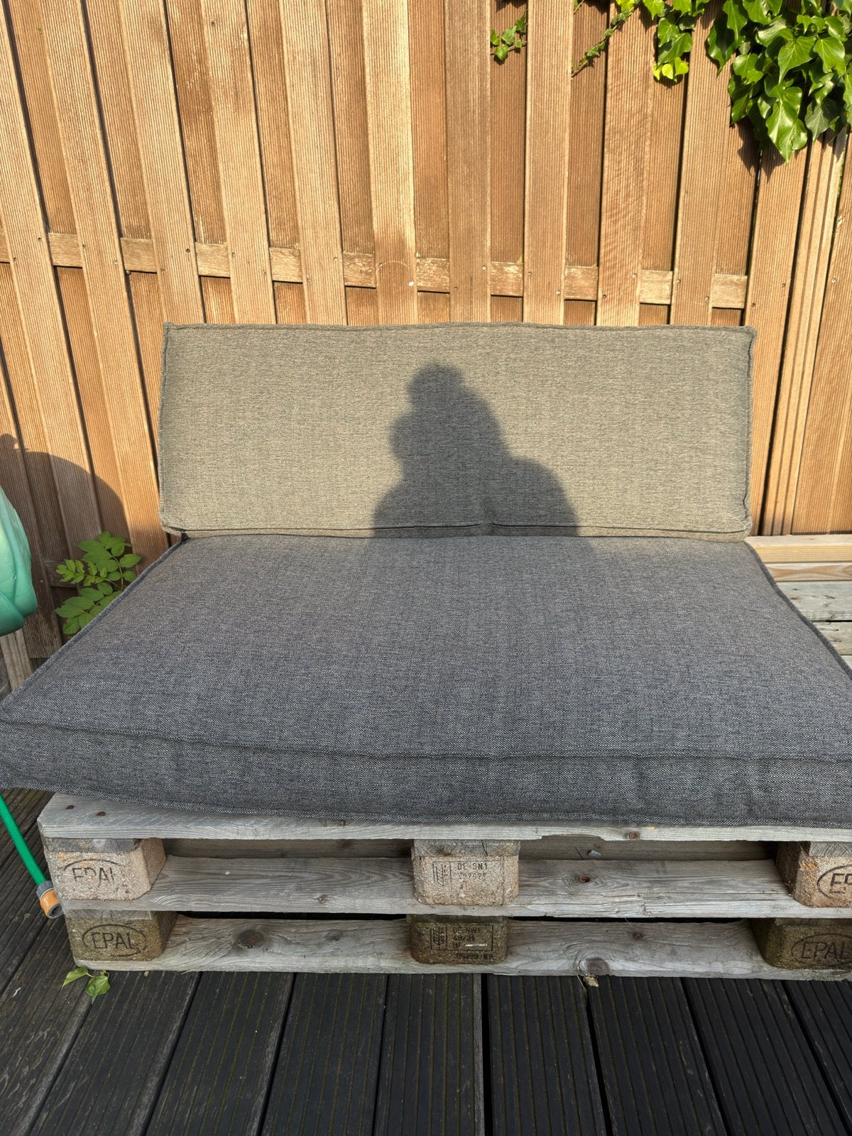 Drie comfortabele palletkussenset voor buiten, Tuin en Terras, Tuinbanken, Ophalen, Zo goed als nieuw