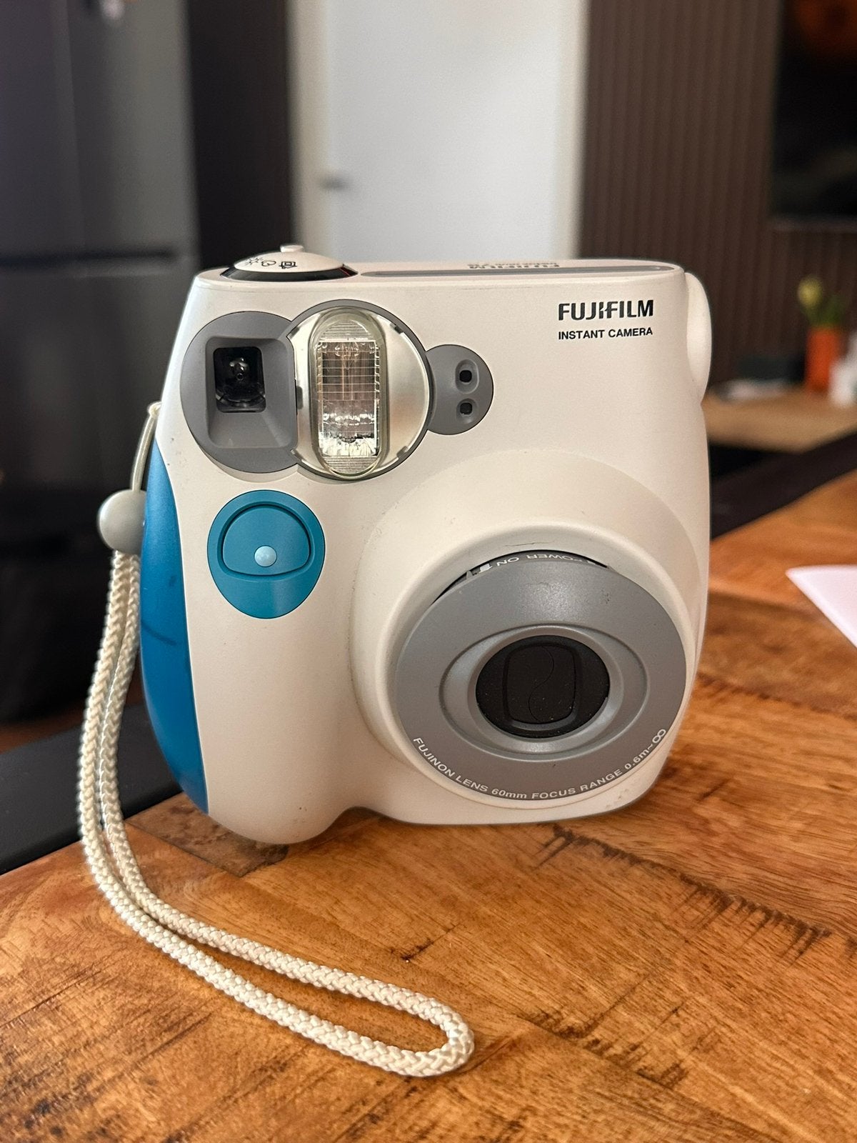 Fujifilm instax mini 7s wit blauw, Ophalen of Verzenden, Zo goed als nieuw, Polaroid, Fuji