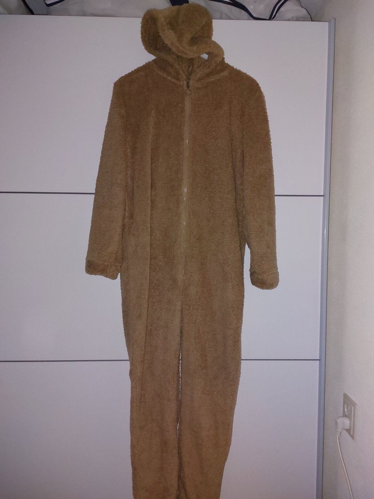 Comfortabele bruine onesie maat 158, Kinderen en Baby's, Kinderkleding | Maat 158, Ophalen of Verzenden, Zo goed als nieuw, Jongen of Meisje