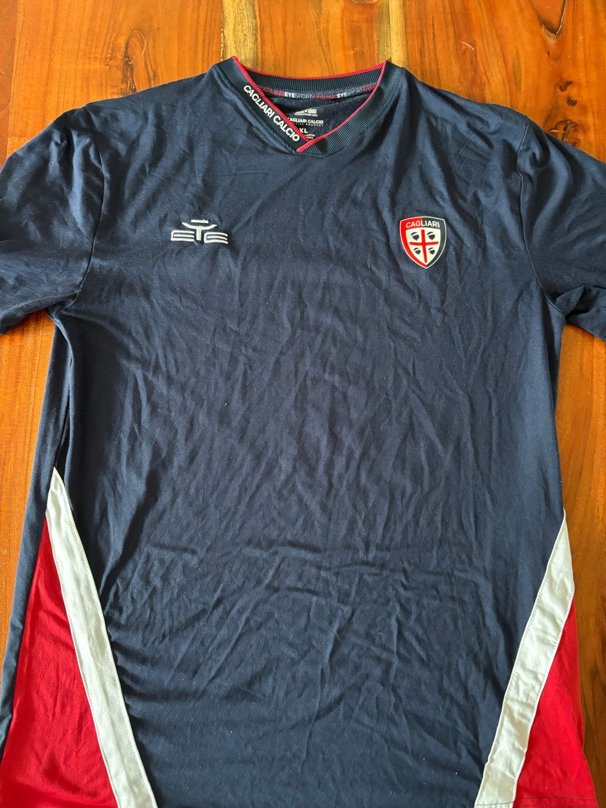 Cagliari Calcio training shirt - Maat XL, Blauw, Maat 56/58 (XL), Ophalen of Verzenden, Voetbal