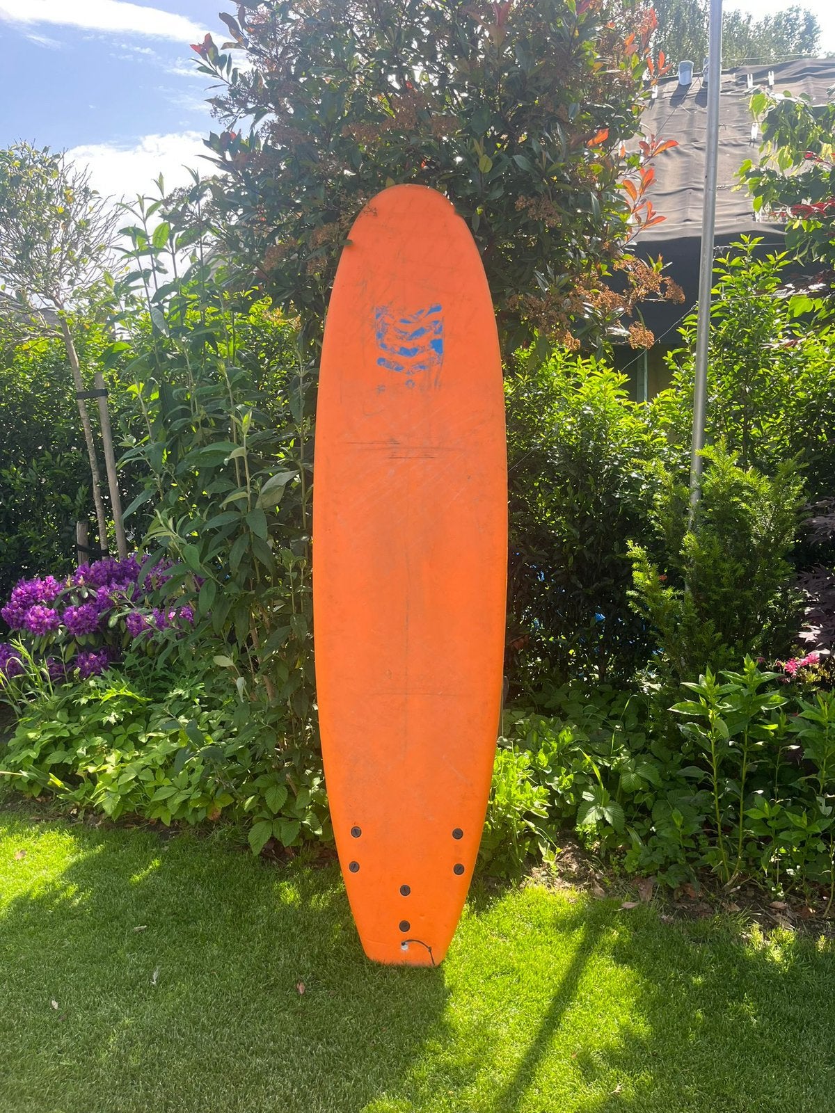 Surfplank 7’6, Watersport en Boten, Golfsurfen, Ophalen, Gebruikt, Longboard, Met koord