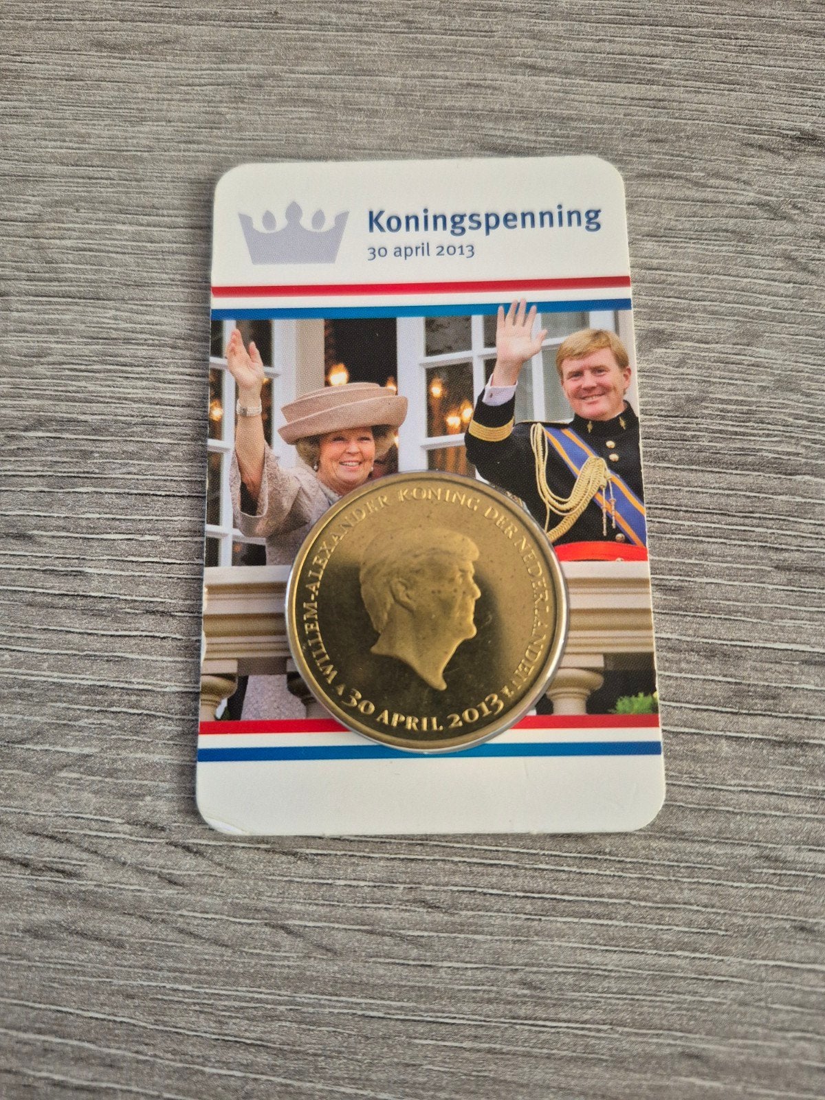 koningspenning 30 april 2013, Ophalen of Verzenden, Koningin Beatrix, Euro's