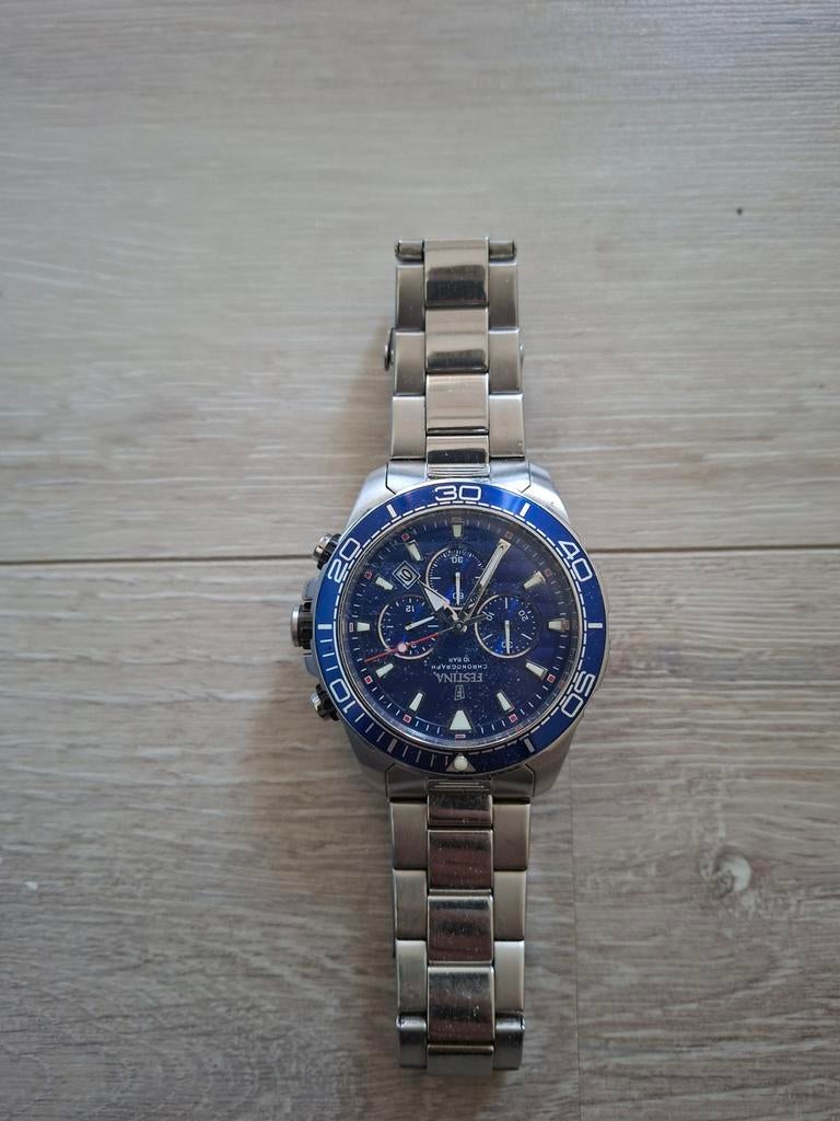 Festina chronograph f20361/2 horloge, Ophalen of Verzenden, Zo goed als nieuw, Staal, Overige merken