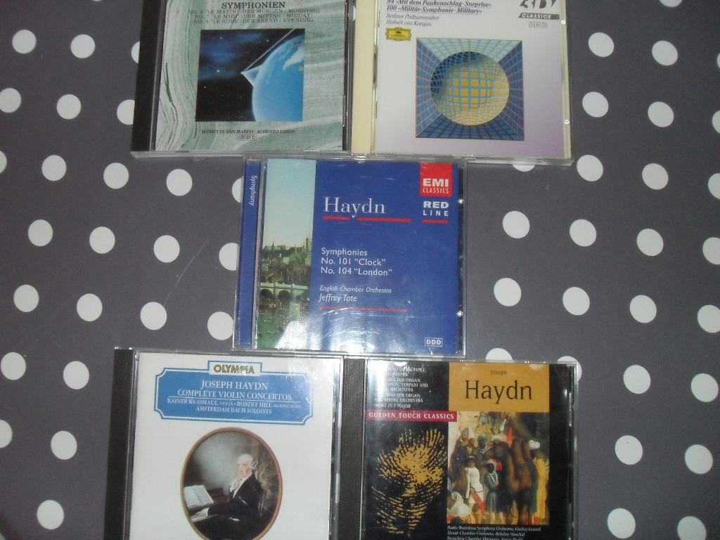 5 CD'S JOSEF HAYDN., Cd's en Dvd's, Cd's | Klassiek, Zo goed als nieuw, Orkest of Ballet, Romantiek, Ophalen of Verzenden