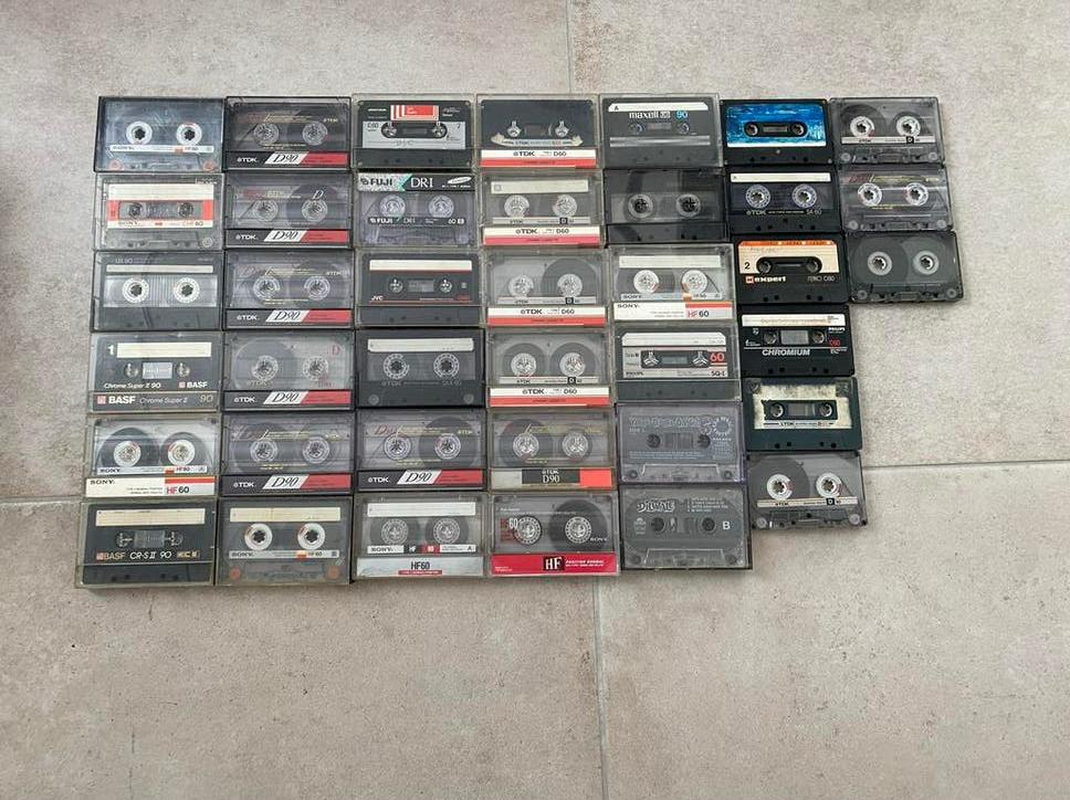 Grote partij van 39 diverse audiocassettes (TDK, Sony, BASF), Ophalen of Verzenden, Gebruikt, Overige genres, 26 bandjes of meer