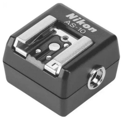 Nikon AS-10 flitsadapter z.g.a.n. (Utrecht-West), Ophalen of Verzenden, Zo goed als nieuw