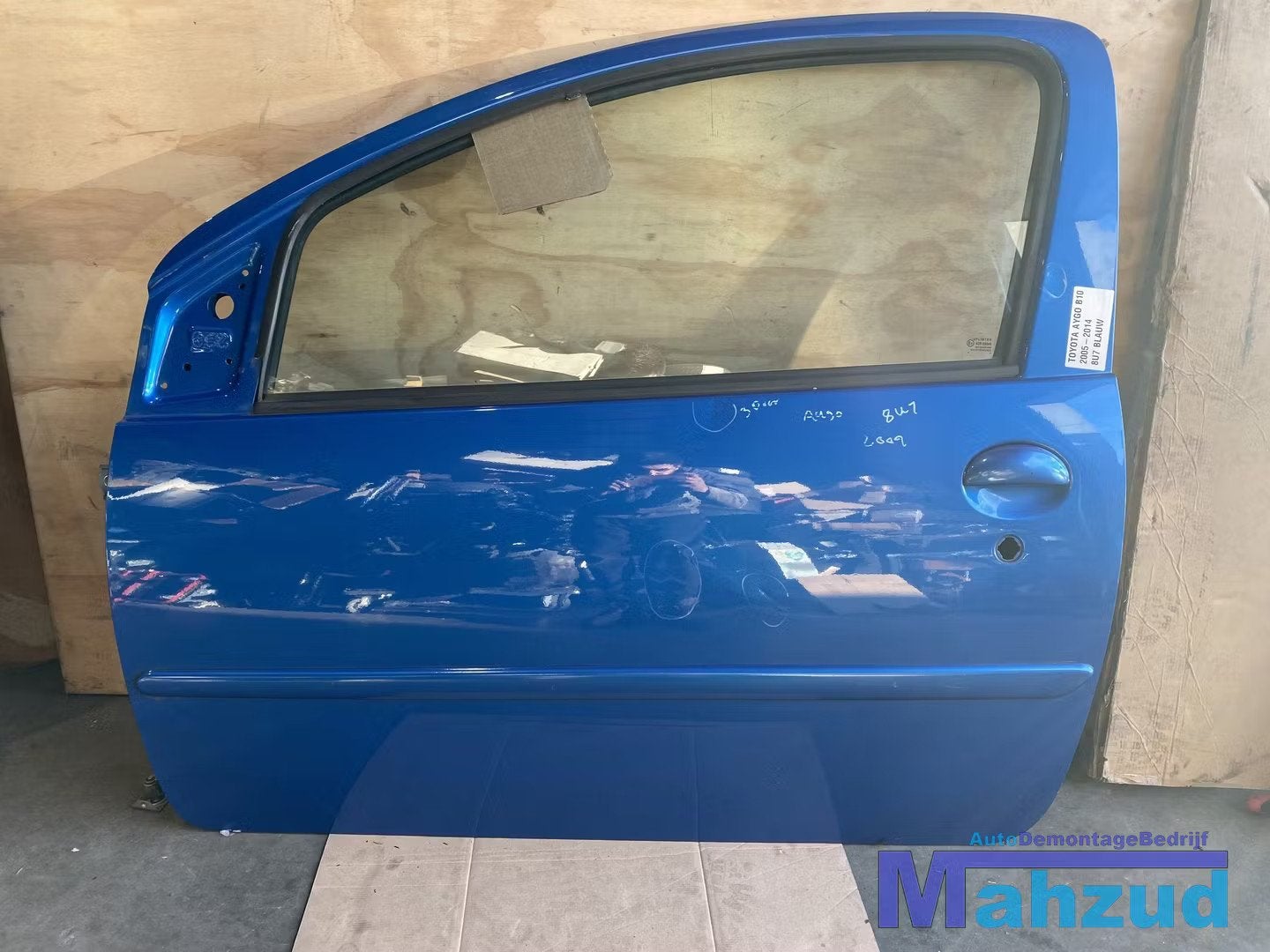 TOYOTA AYGO B10 BLAUW 8U7 Links linker deur portier 2005-201, Auto-onderdelen, Info@toyota.co.jp, Gebruikt, Deur, Toyota Motor Corporation