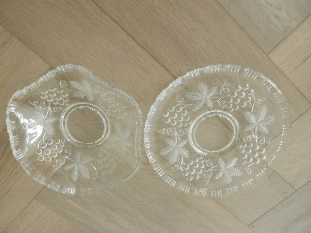 Schalen, kristal en vintage rood, Ophalen of Verzenden