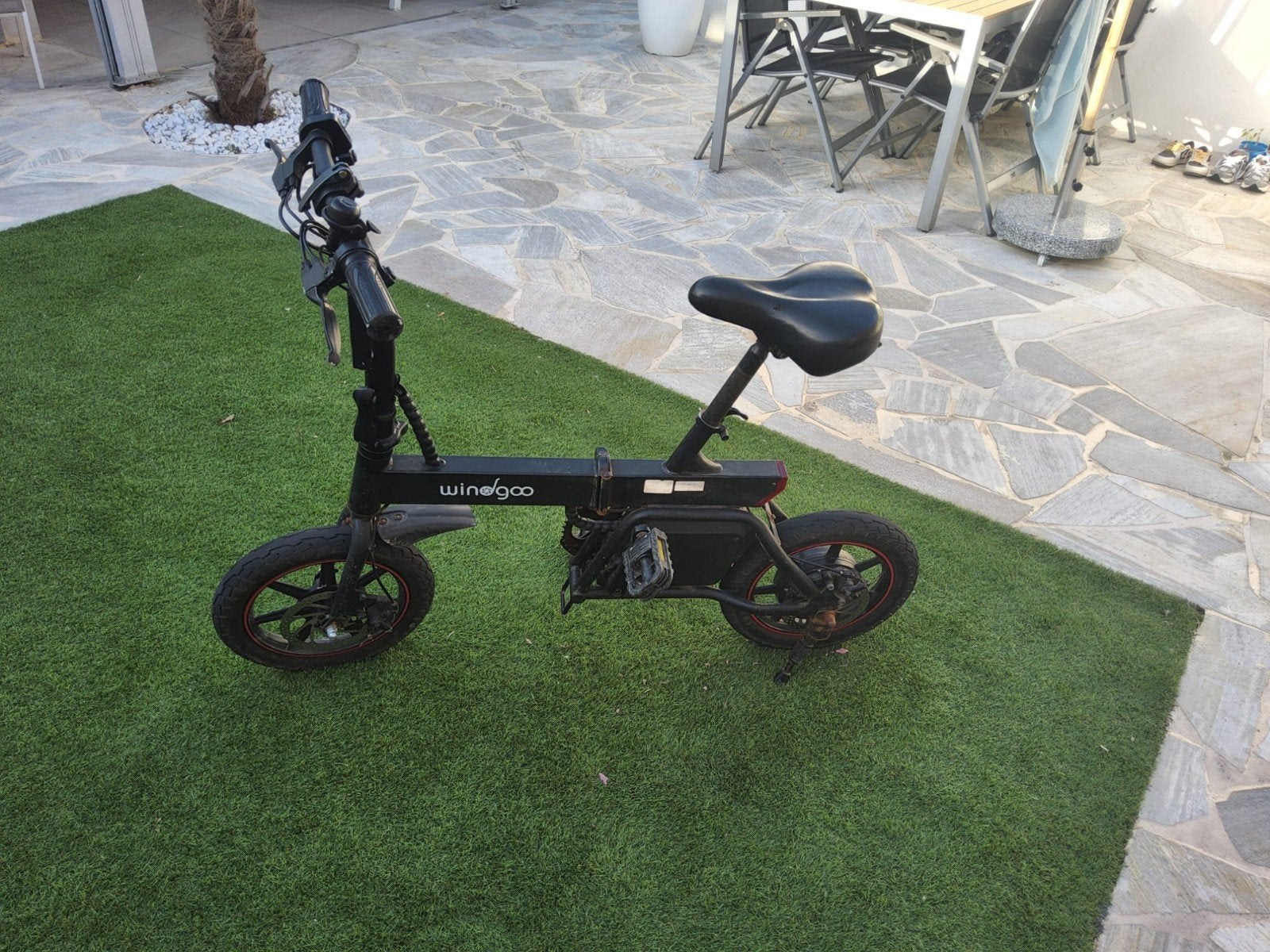 Windgoo B20 elektrische fiets - Gebruikt, maar functioneel, Minder dan 47 cm, Ophalen, 30 tot 50 km per accu, Overige merken