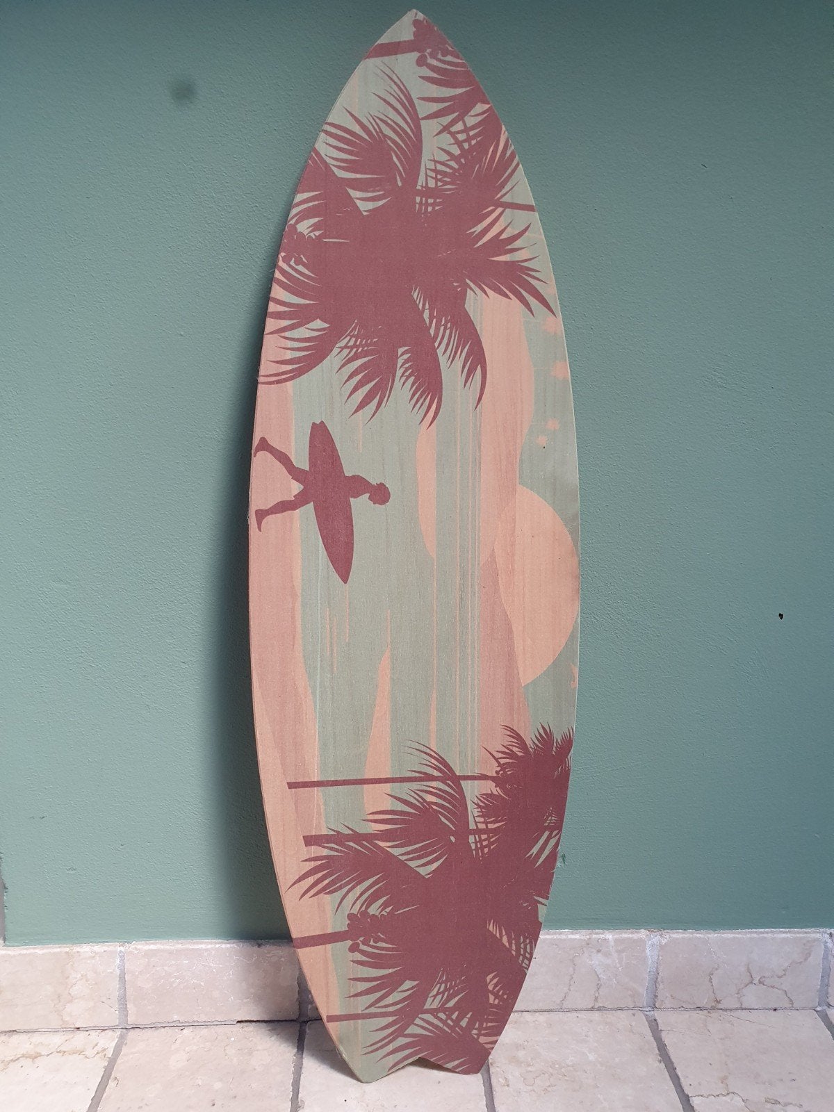 Houten Surfplank Decoratie - 80x25 cm, Ophalen, Nieuw
