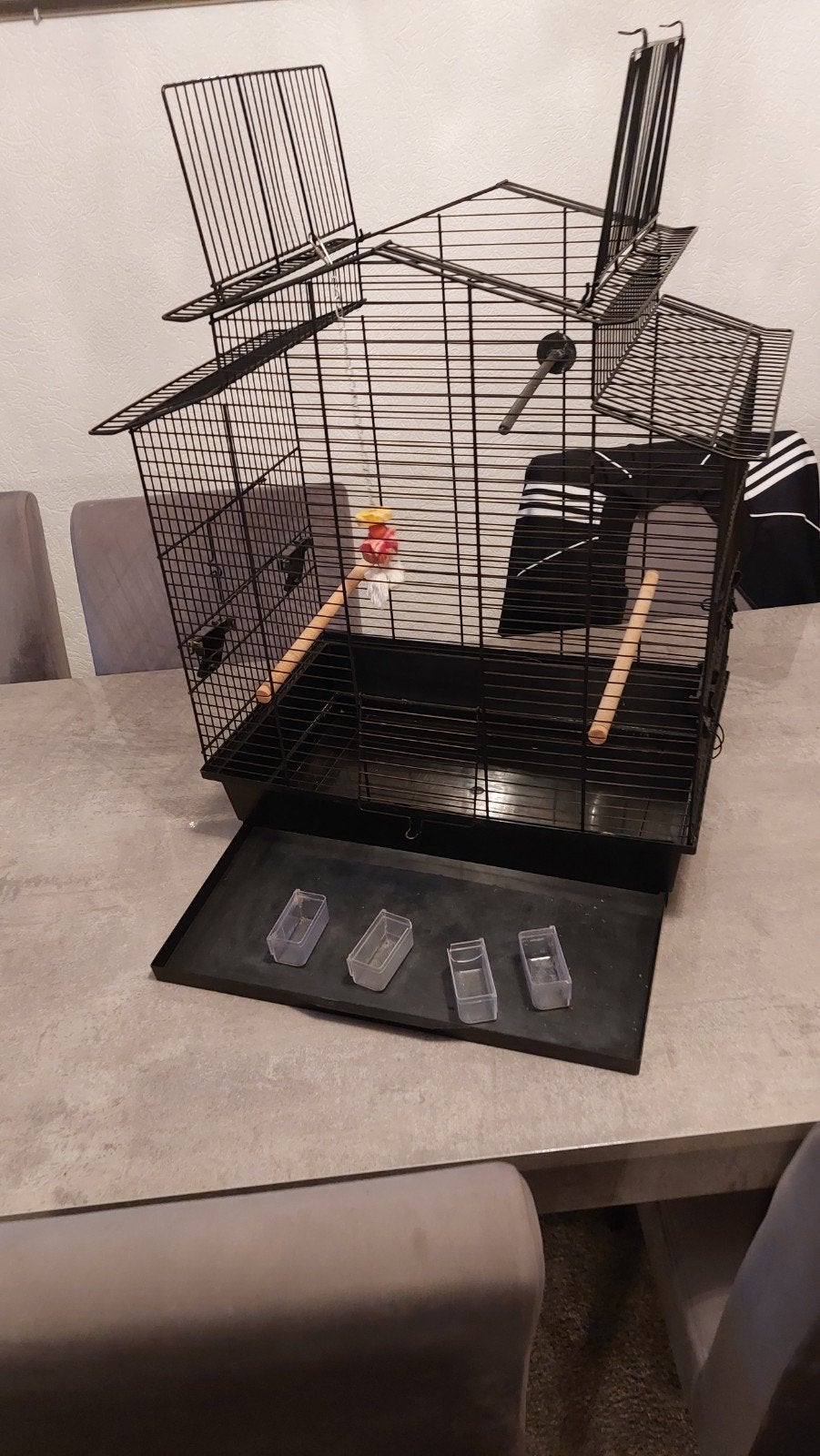 te koop grote zwarte vogelkooi gebruikt, Ophalen, Gebruikt, Metaal, Vogelkooi