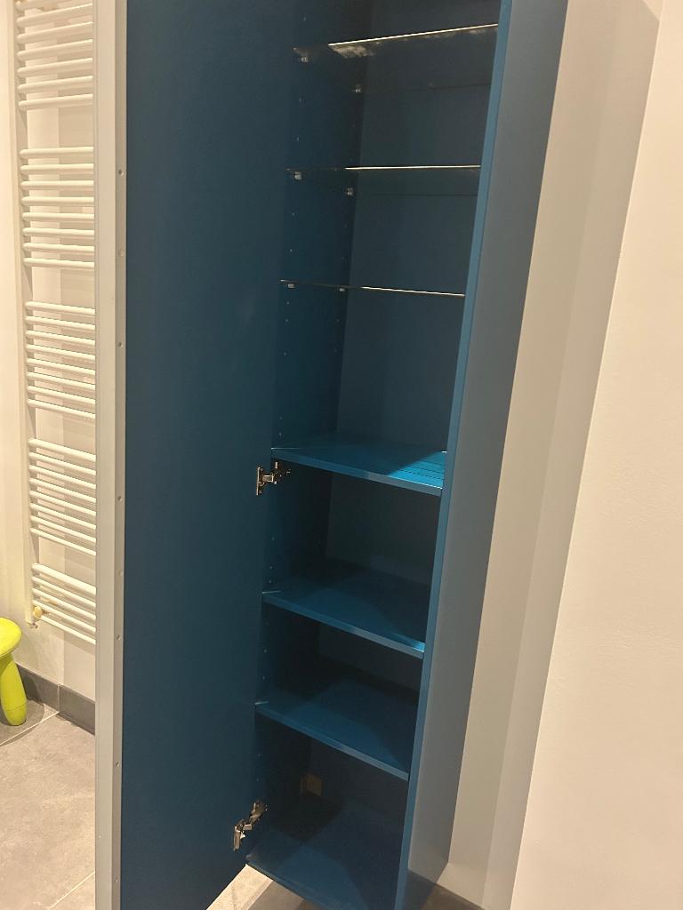 IKEA Godmorgon Badkamerkast Hoogglans, Huis en Inrichting, Ophalen, Minder dan 50 cm, Overige typen, Zo goed als nieuw