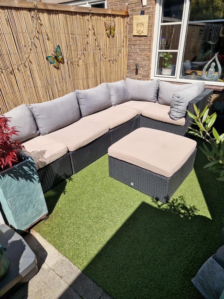 Complete Pure Lounge tuinset – modulair & flexibel!, 5 zitplaatsen, Gebruikt, Ophalen of Verzenden, Loungeset