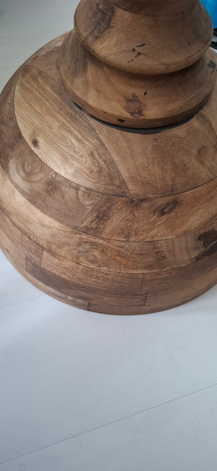 Foto 5 van mooie houten hanglamp
