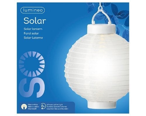 Lumineo Solar Lampion - Warm Wit Licht 16 Stuks, Minder dan 50 watt, Ophalen of Verzenden, Zo goed als nieuw, Hanglamp