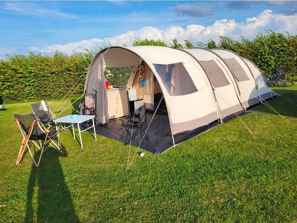 Kampeertent tunneltent Ambato V deluxe, Ophalen, Gebruikt