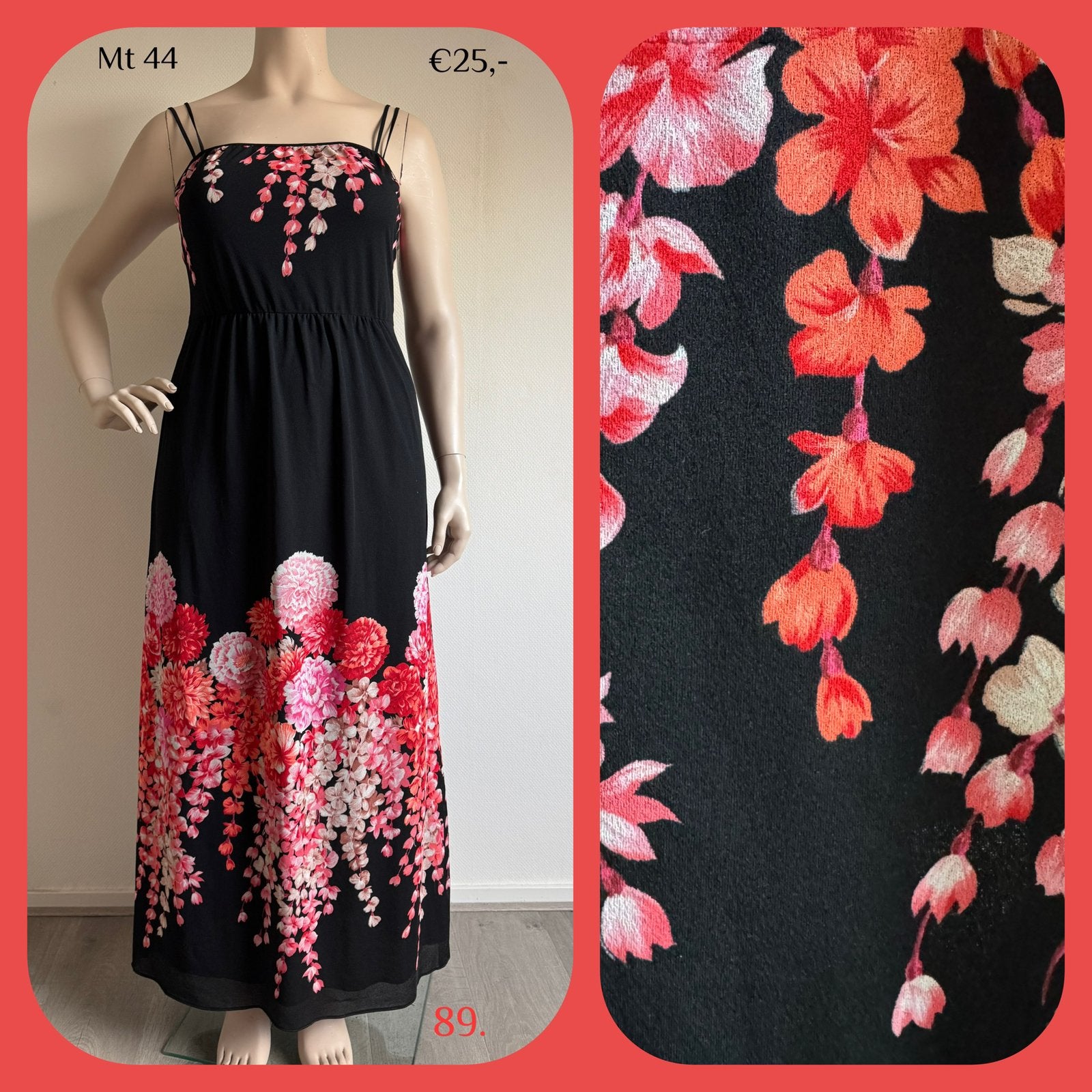 89. Vintage jurk mt 44, Kleding | Dames, 9462RP 14, Vintage kleertjes, Maat 42/44 (L), Merlijntenhoeve@live.nl