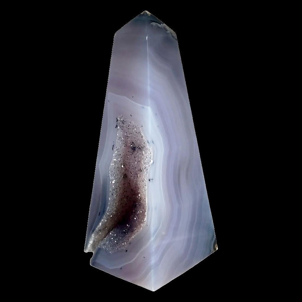 Agate Obelisk, Ophalen of Verzenden, Mineraal