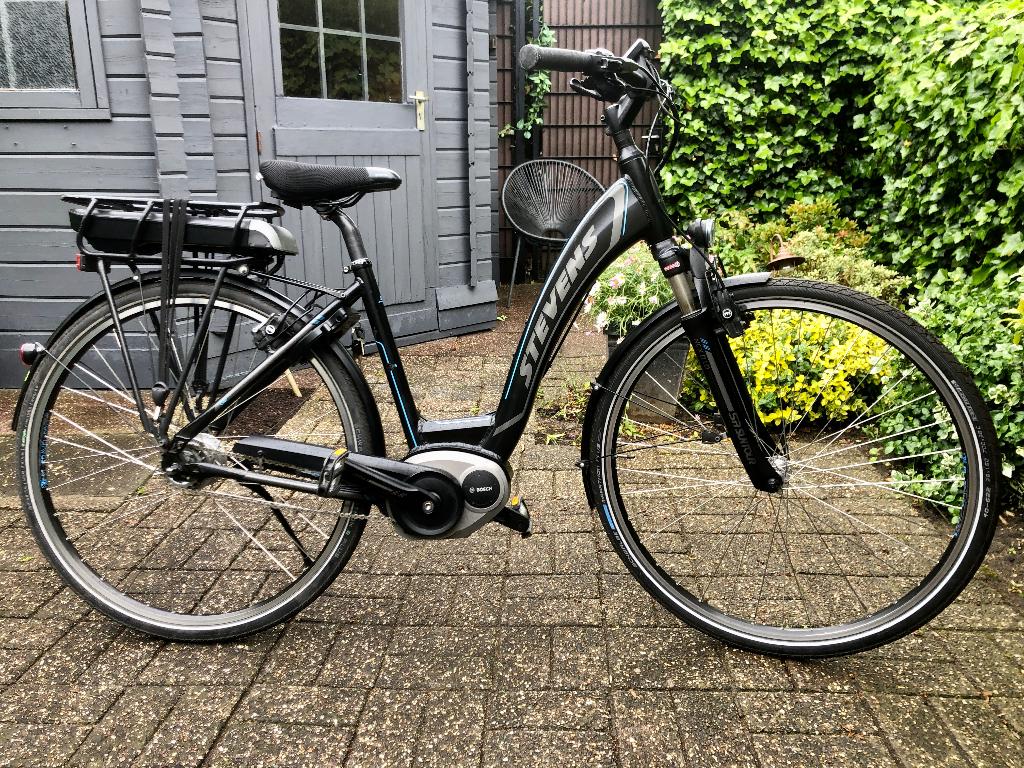 Stevens Courier, 500 wh, elektrische fiets, nette staat, Velgrem, 47 tot 50 cm, Versnellingen, Zo goed als nieuw