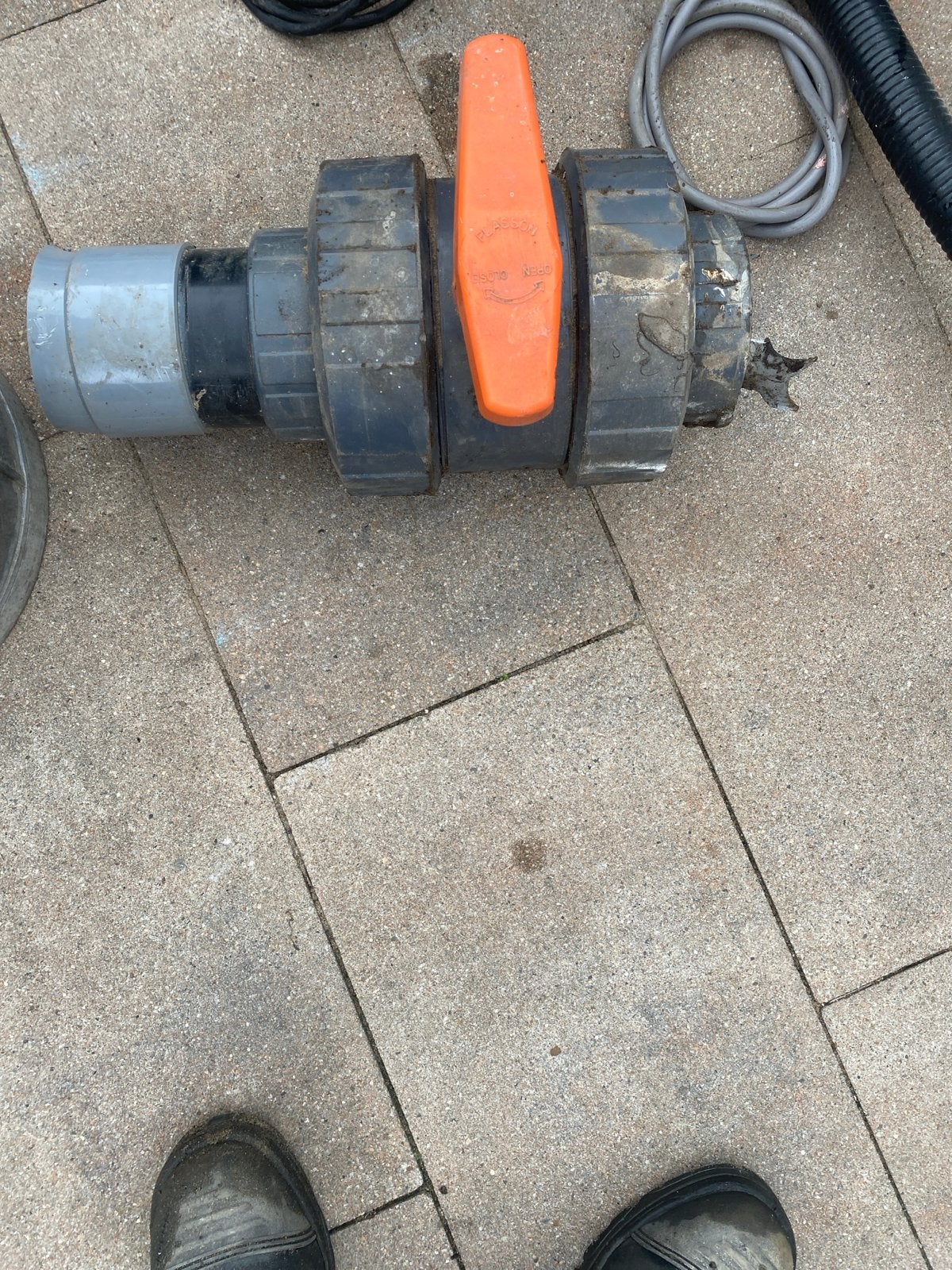 Kogelkraan 110 mm - Goed afsluitend, Gebruikt, Pvc, Overige typen, Ophalen of Verzenden