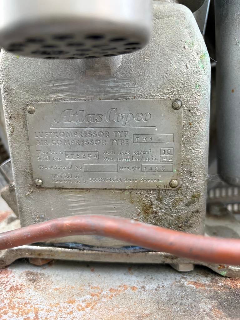 Atlas Copco Compressor - Oud maar werkt nog top!, Ophalen of Verzenden, Zo goed als nieuw