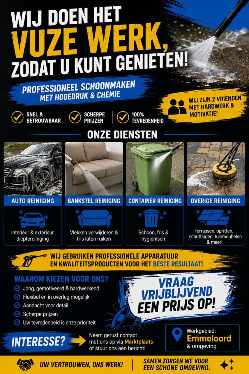 Alles reinigen, Ophalen, Nieuw