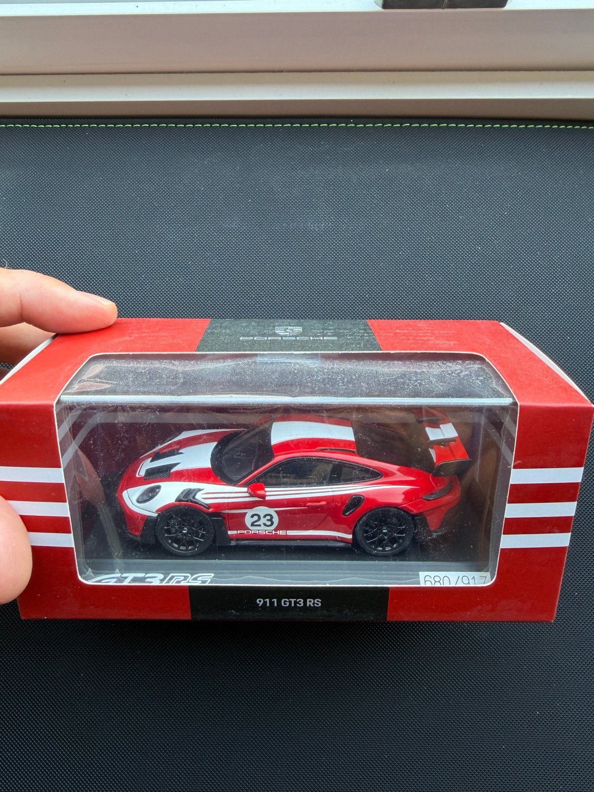 Porsche 911 GT3 RS 1:43 Limited Edition 680/917, Hobby en Vrije tijd, Modelauto's | 1:43, Ophalen of Verzenden, Nieuw, Auto, Overige merken