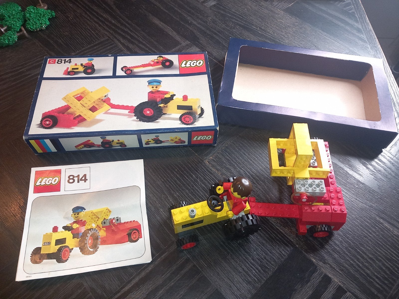 Vintage LEGO 814 Tractor met Kiepwagen - Compleet met doos, Inclusief instructies, Overige thema's, Lego, Aastvej 1, 7190 Billund, Denmark