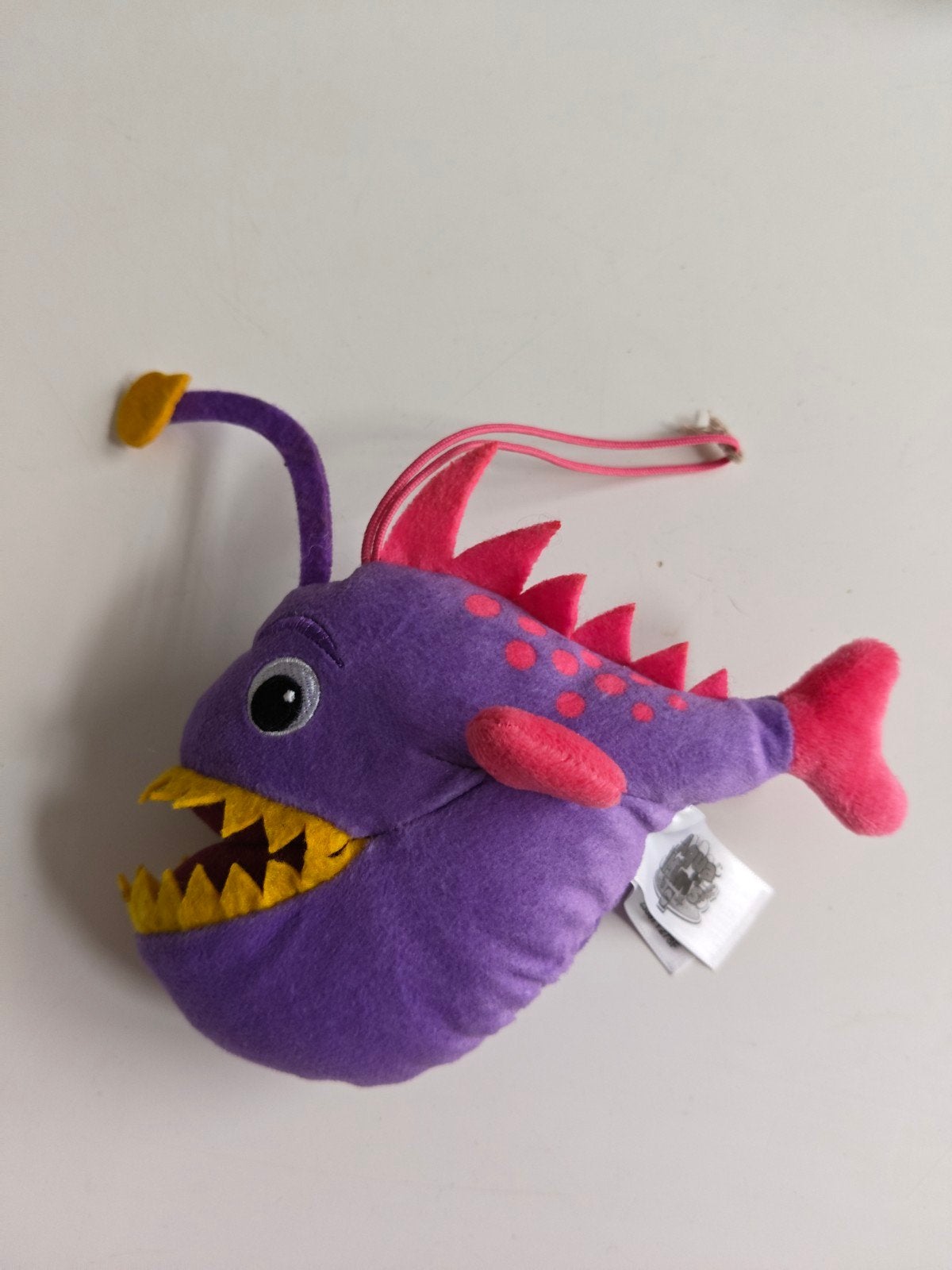 Lidl Aqua Mini Knuffel Paarse Vis, Overige karakters, Overige typen, Zo goed als nieuw, Klein (minder dan 20 cm)