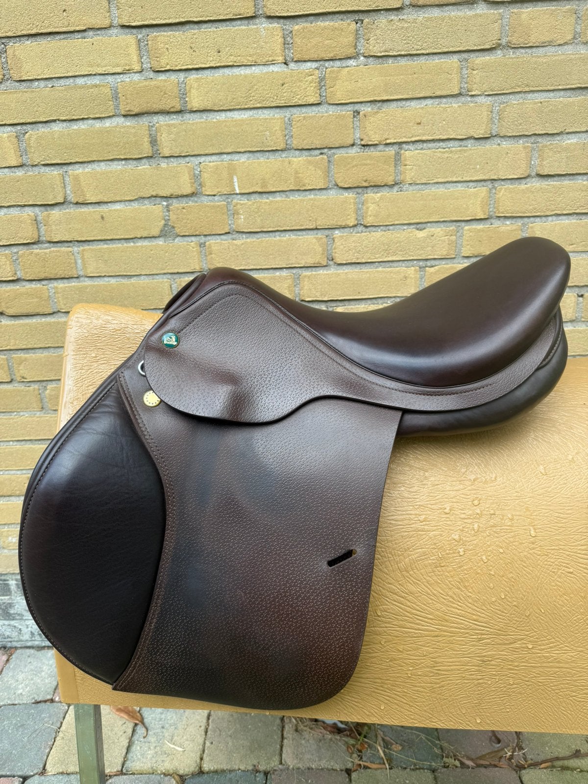 Bruin Prestige springzadel (Gratis passervice bij aanschaf), Gebruikt, Kelly@schuuring.net, Zeeasterweg, Ophalen of Verzenden