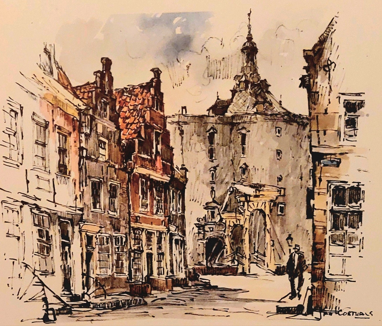 Dromedaris te Enkhuizen ... Jan Korthals ...

Een aquarel sc, Ophalen of Verzenden