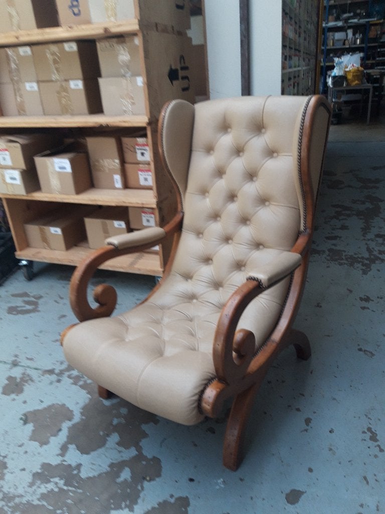 chesterfield, Huis en Inrichting, Fauteuils, Ophalen, Gebruikt, Chesterfield, 75 tot 100 cm