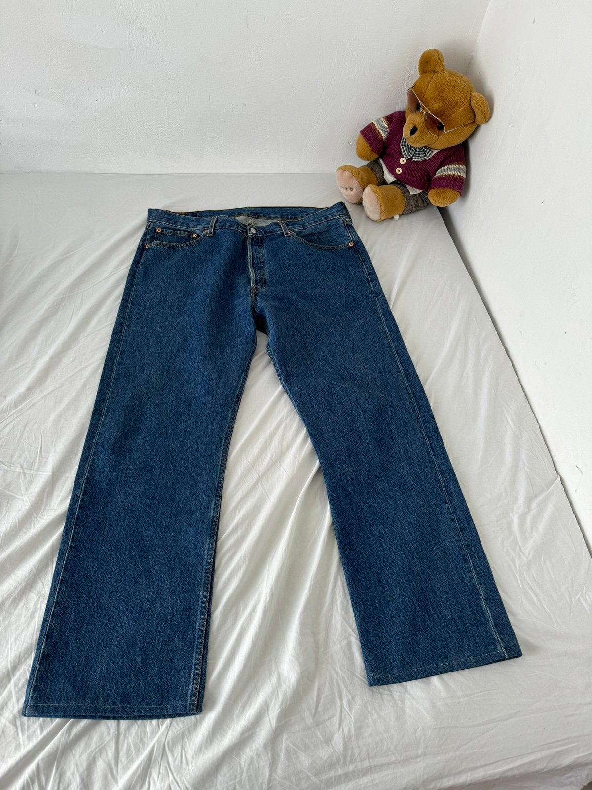 Vintage Levi’s baggy jeans, W36 - W38 (confectie 52/54), Blauw, Ophalen of Verzenden, Zo goed als nieuw