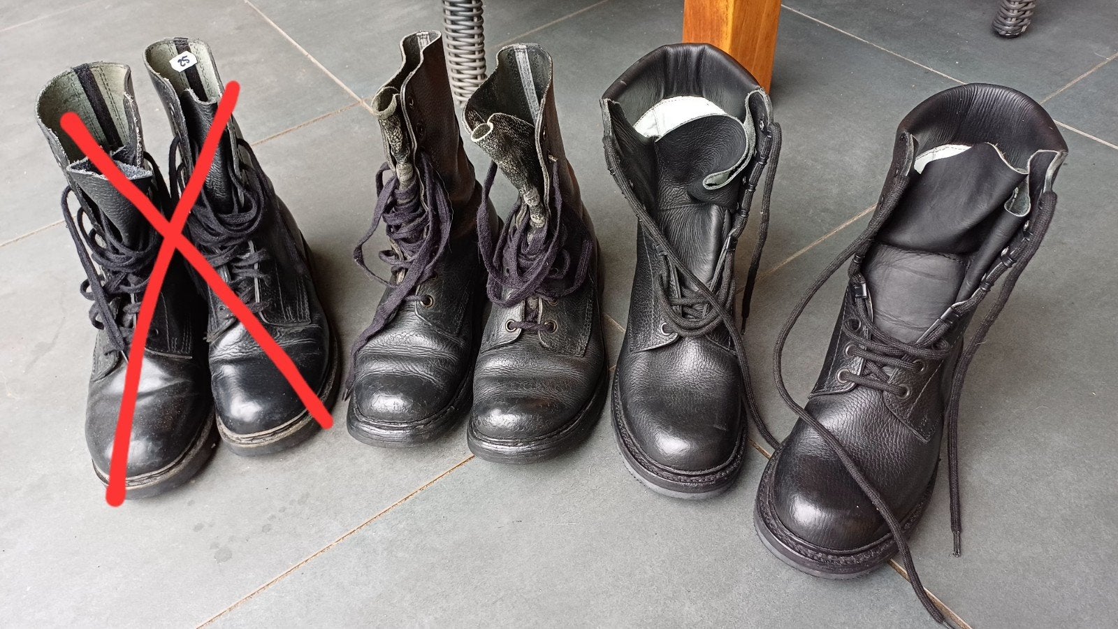 LEGER-BOTTINES> MAAT 42 EN 42/43, Ophalen of Verzenden, Landmacht, Overige gebieden, Kleding of Schoenen