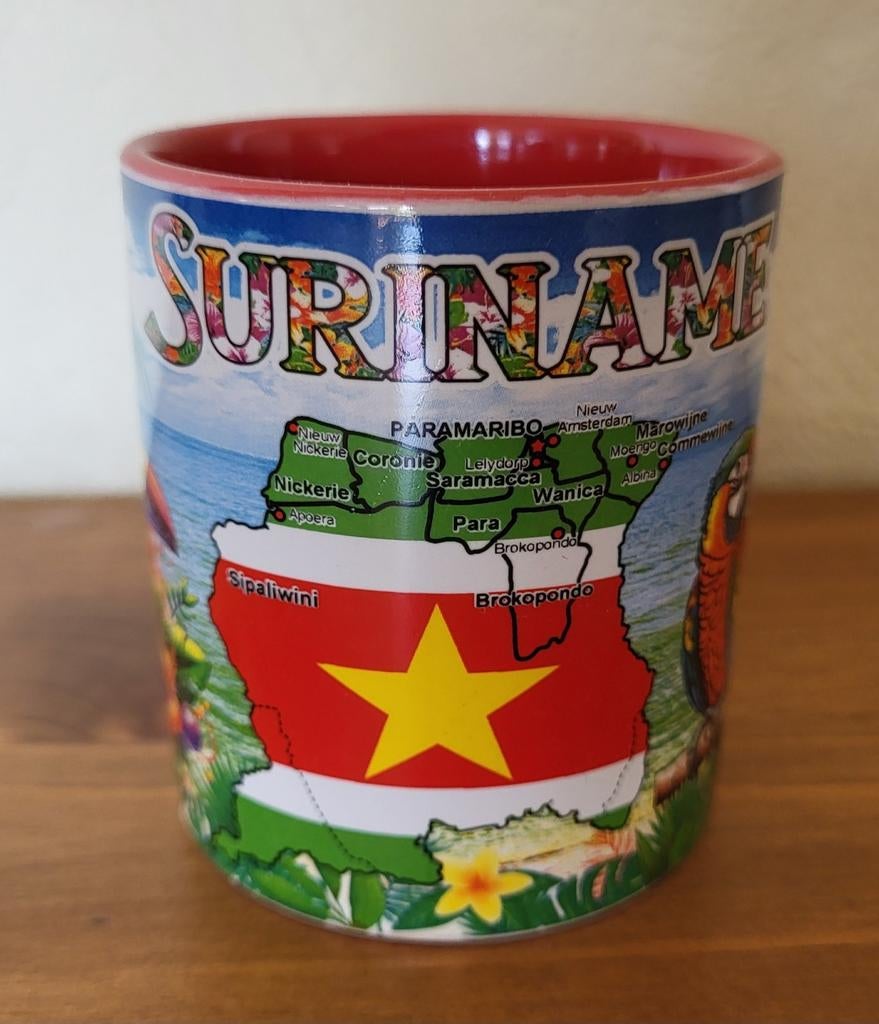 Leuke drinkbeker van Suriname., Ophalen of Verzenden, Nieuw, Overige stijlen, Overige typen