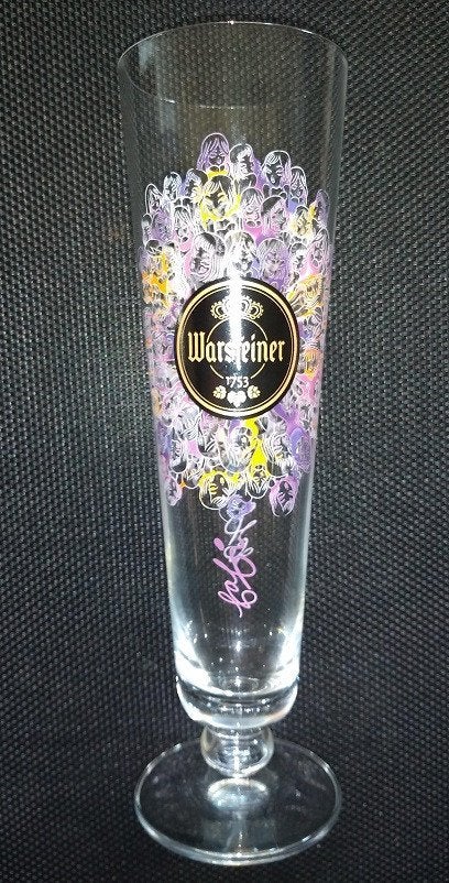 Warsteiner glas. Uit de Tulip Art collectie, Verzamelen, Biermerken, Ophalen of Verzenden, Nieuw, Glas of Glazen, Overige merken