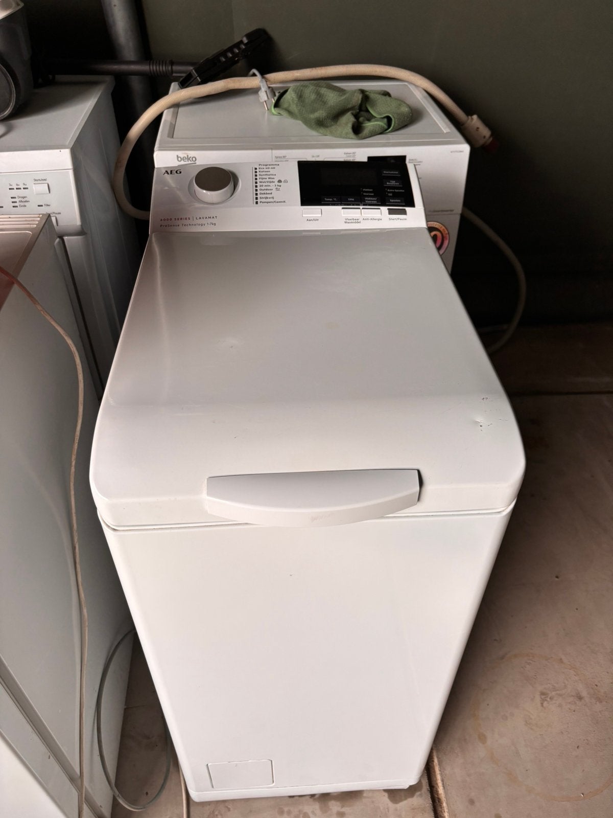 AEG 6000 serie Lavamat  wasmachine bovenlader, Witgoed en Apparatuur, Wasmachines, Ophalen, Gebruikt, Bovenlader, 85 tot 90 cm